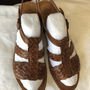 Sesto Meucci all leather braided sandal